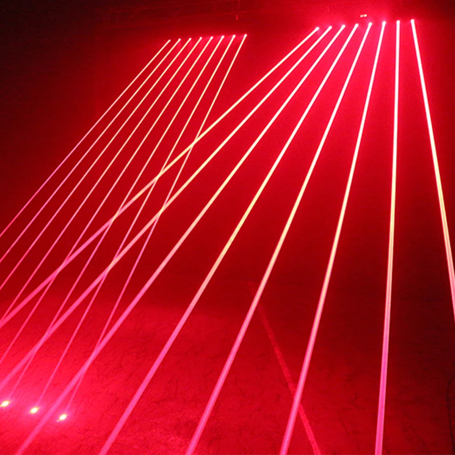 Lumière laser à tête mobile à 8 yeux, faisceau mobile, lumière de scène, barre DMX, KTV Chang, 500MW