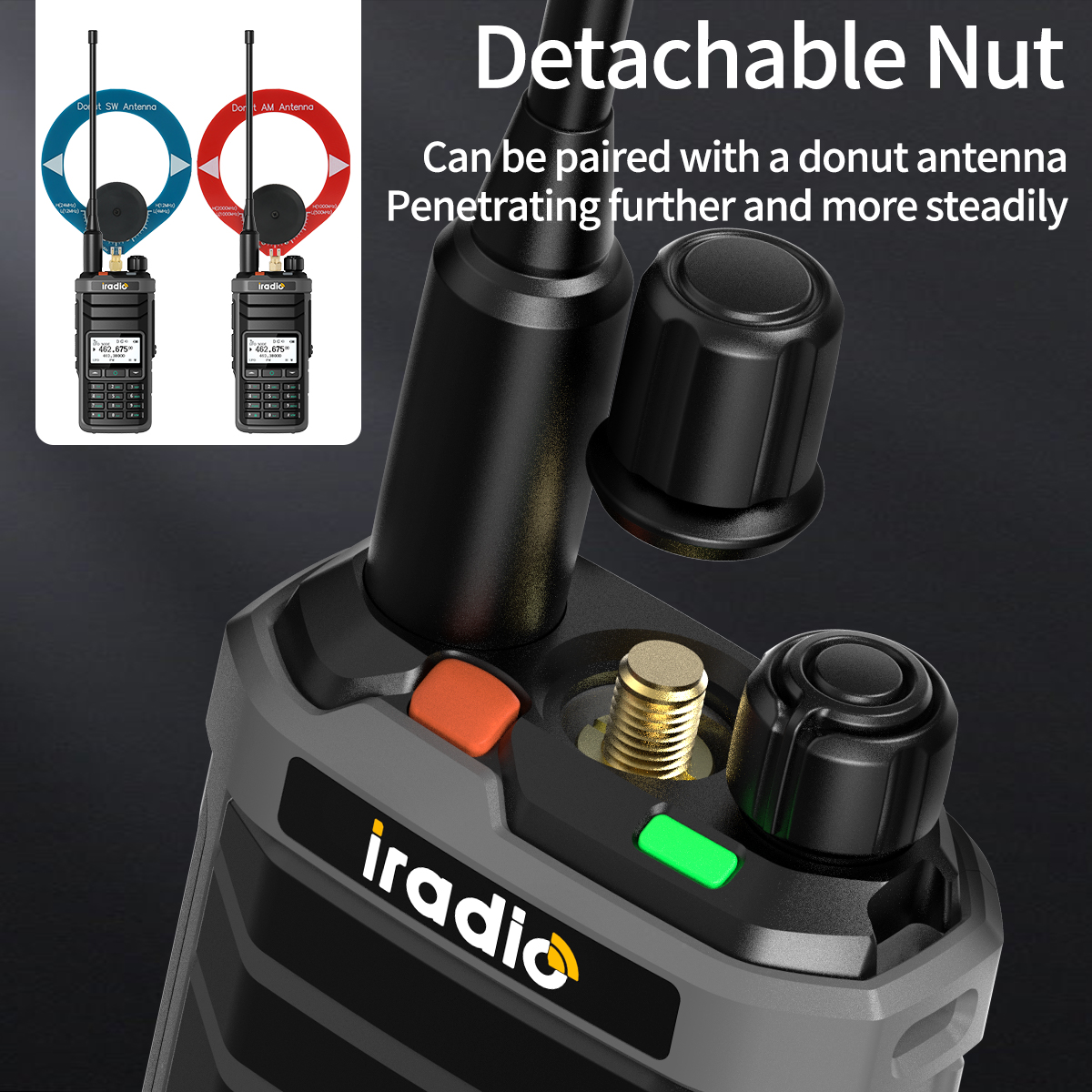 Iradio UV-88 วิทยุคลื่นสั้น HF SSB CB RX Dual Band Walkie Talkie AM USB LSB CW 1024 ช่อง Type-C แบตเตอรี่วิทยุ