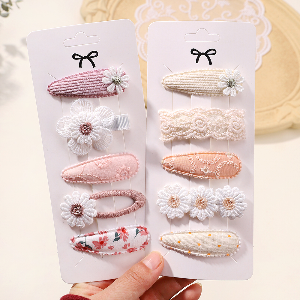 4 pçs/lote estilo fresco bb grampos de cabelo para bebê menina doce margarida flor barrette crianças boutique hairgrips acessórios para o cabelo conjunto