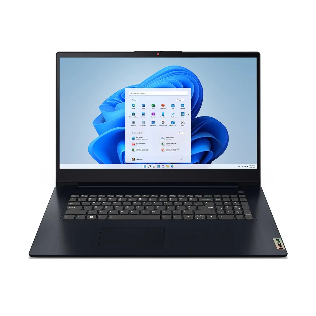 Laptop Lenovo IdeaPad 3 17IAU7 i5-1235U 17.3" FHD IPS 300nits AG 8GB DDR4 3200 SSD512 Intel Iris Xe Graphics Win11 Abyss Blue