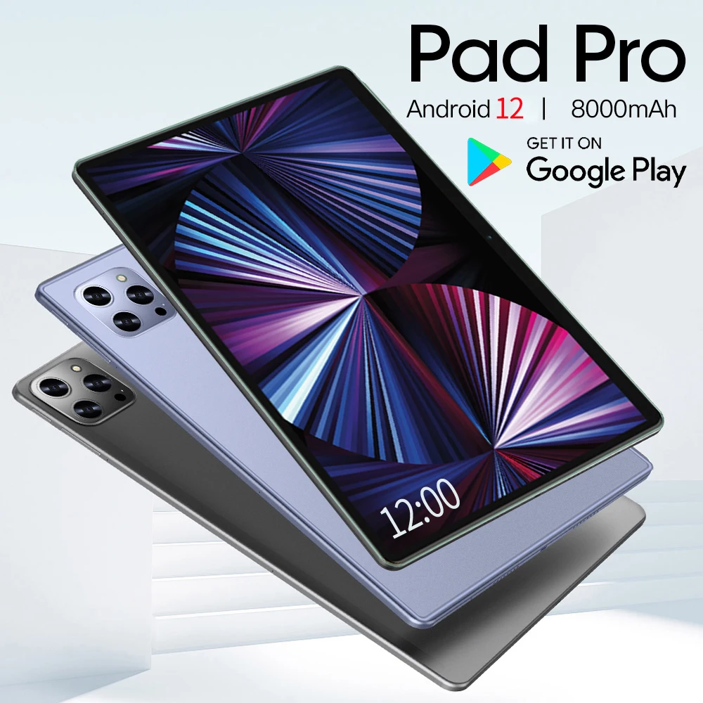 แท็บเล็ต Android 10.1นิ้ว Global Version 8 + 256GB ซิม4G LTE Wifi Android 12.0 Google เล่นสมาร์ทแท็บเล็ตปากกาสัมผัสฟรี
