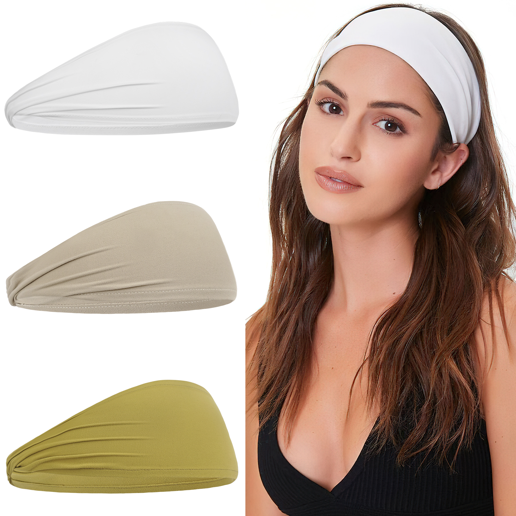 Mode Sport Stirnbänder Für Frauen Solide nylon Haar Bands Laufen Fitness Yoga Haar Bands Stretch Make-Up Haar Zubehör Heißer