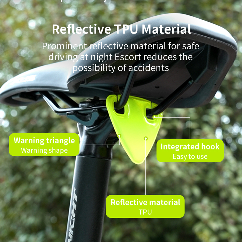 New Product Safety Warning Bicycle Reflective Card Bicycle Saddle Reflective Card Bicycle Accessories