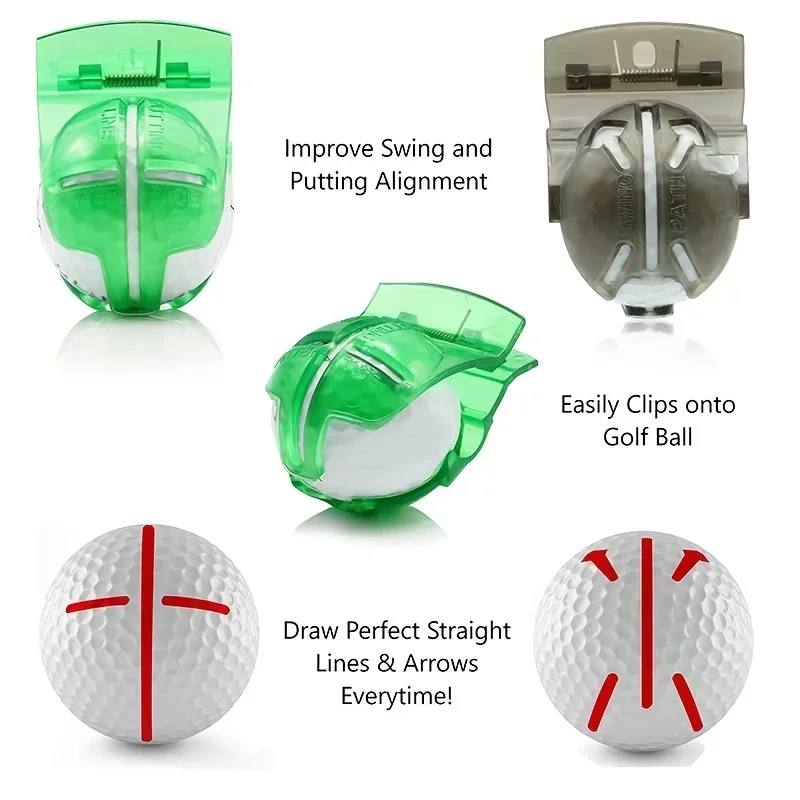 Golf Ball Line Liner Accurately Align Putts Drawing Markergolf Marker Accesorios De Golf Deporte
