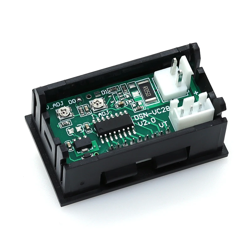 Mini voltímetro Digital, amperímetro DC 100V 10A, Panel Amp, voltios, medidor de corriente, Detector de prueba, pantalla LED Dual de 0,56 ", coche