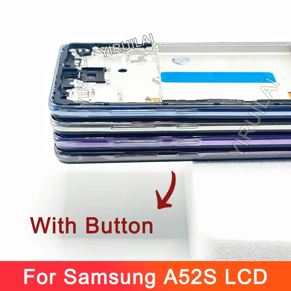 6.5 "LCDสําหรับSamsung A52S 5Gเปลี่ยนหน้าจอ,สําหรับSamsung A52s A528 A528N SM-A528BจอแสดงผลLCD Touch Screen Digitizer