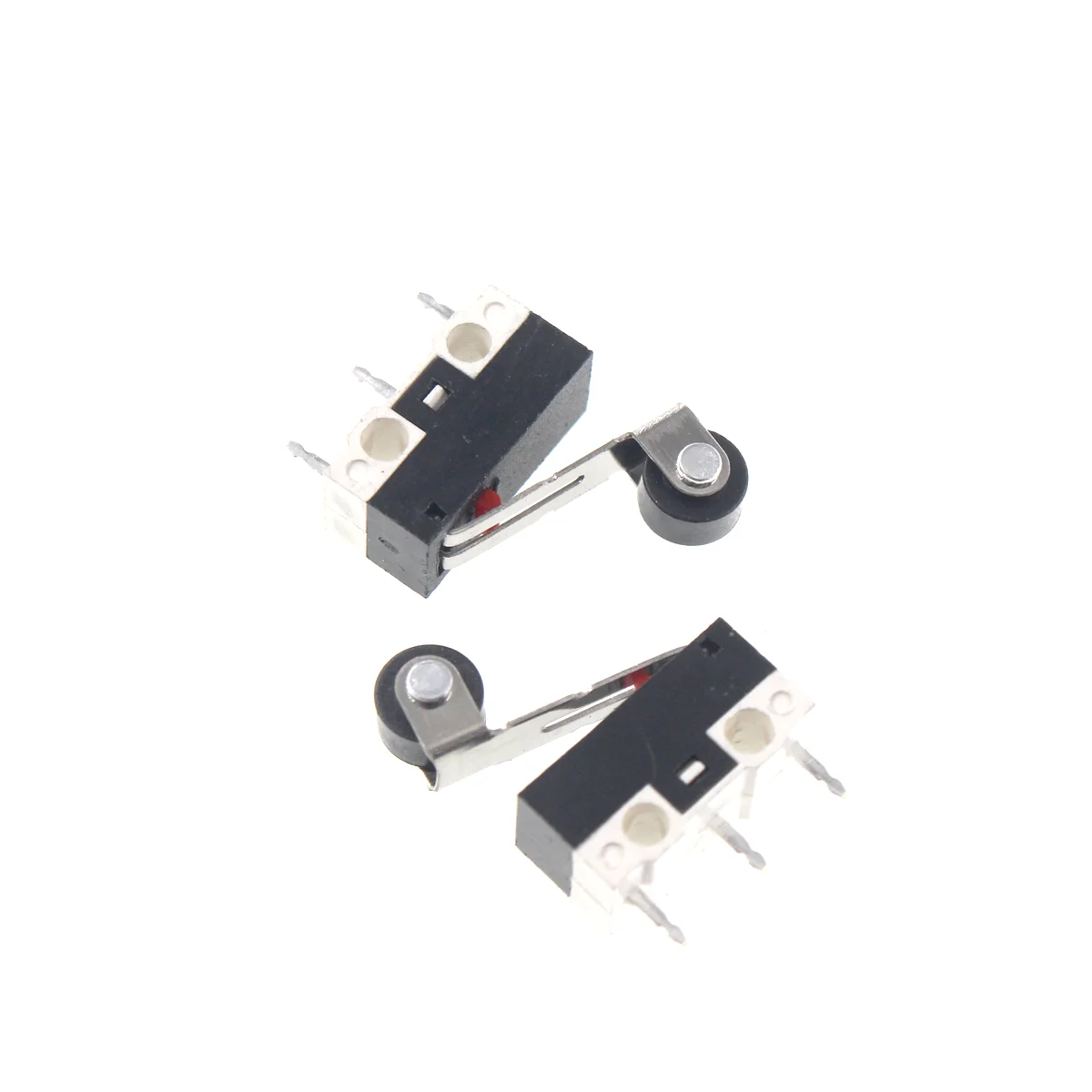 50PCS Micro Limit Switch Momentary Push Button Switch 1A 125V AC Mouse Switch 3Pins Long Handle Roller Lever Arm SPDT 12* 6 *6mm