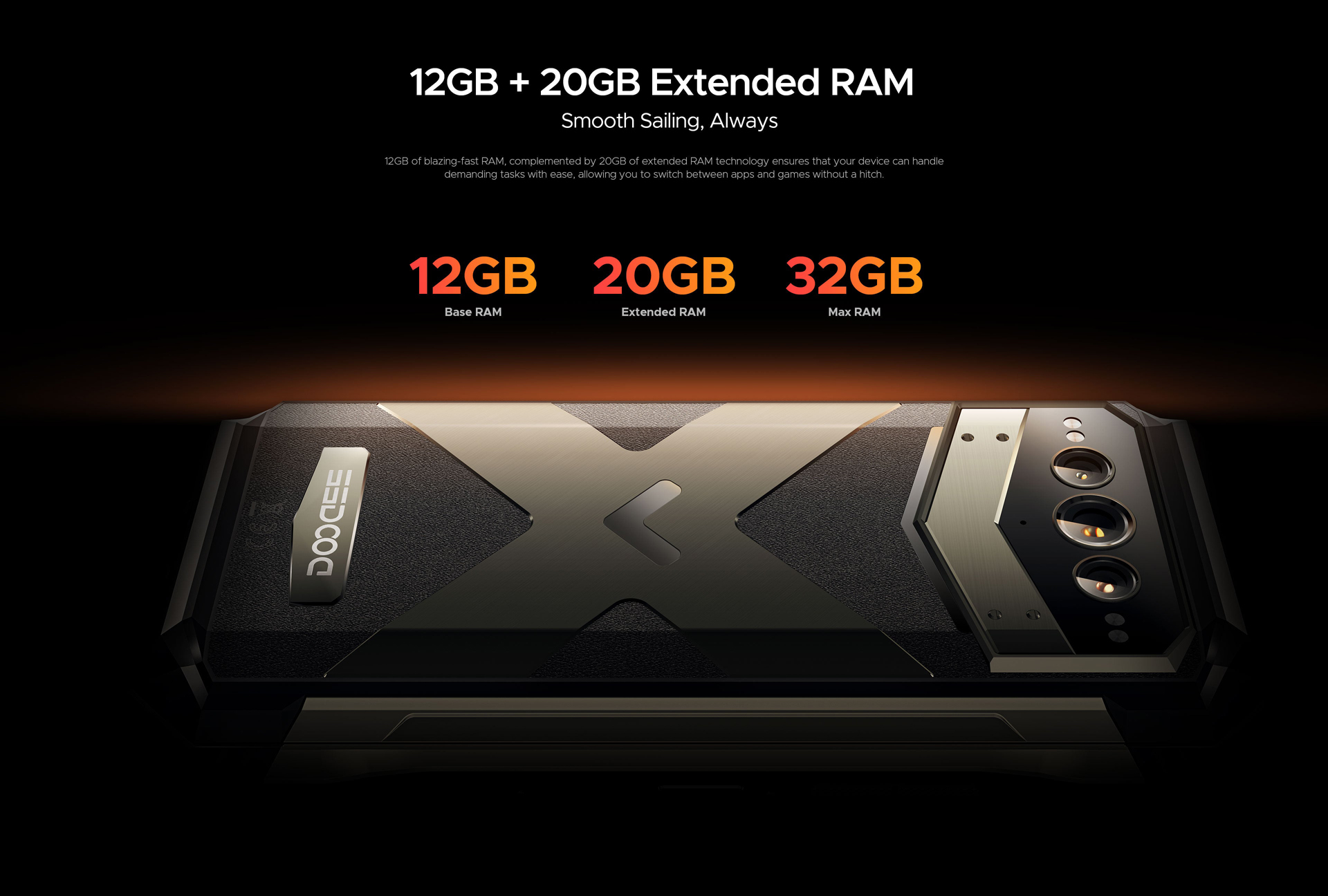 [World Premiere] DOOGEE V MAX PRO 5G Rugged Smartphone Dimensity 7050 12GB+512GB 6.58" 120Hz Screen 108MP Camera Android 14