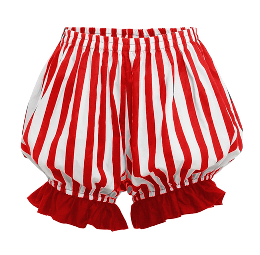 Lolita Bloomers Nữ Vintage Cosplay Đáy Bí Ngô Sọc Quần Short