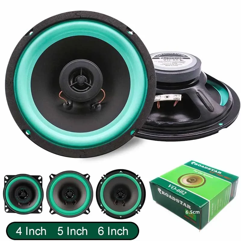 4/5/6 Inch Auto Speakers 100W/160W Max Universele Hifi Coaxiale Subwoofer Auto Audio Muziek Stereo Full Range Frequentie Auto Speakers