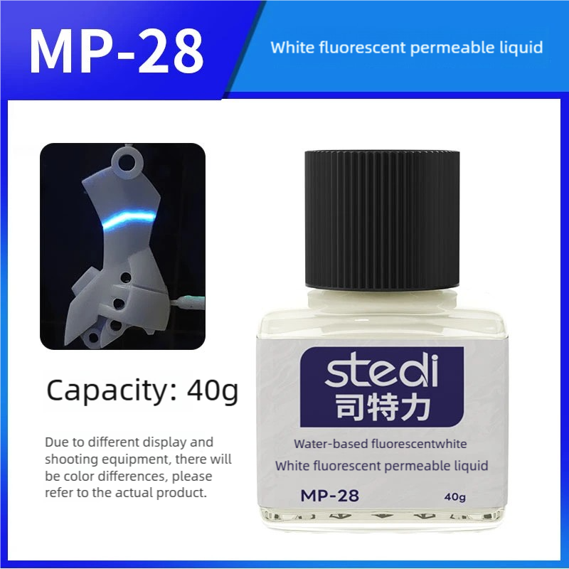 Краска-лайнер для панелей Stedi MP10-MP29, флуоресцентная на водной основе, 40 г для модельного здания, флуоресцентная чернильная панель, акцентный цвет
