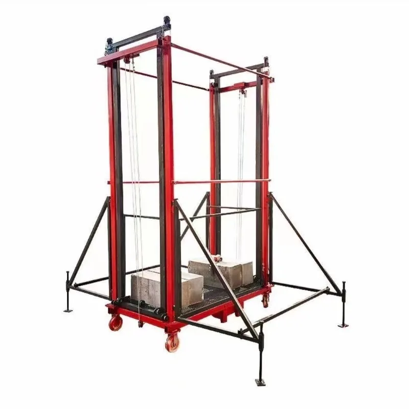 500KG Load Capacity Low Profile Compact Folding Lift Table With Safety Guard For Workshop Warehouse Equipment