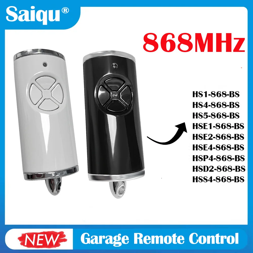 Control remoto de garaje HS1 HS4 HS5 HSE4 HSE2 HSE1 HSP4 HSD2 HSS4 868 BS transmisor de abridor de puerta 868MHz