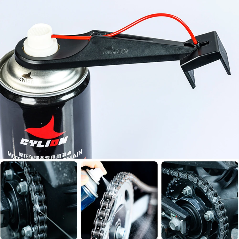 1/2/3 Set Motorrad Kette Öler Spray Getriebe Chain-Freies Motorrad Kette Lube Applikator Moto Ketten Reiniger Wartung werkzeug