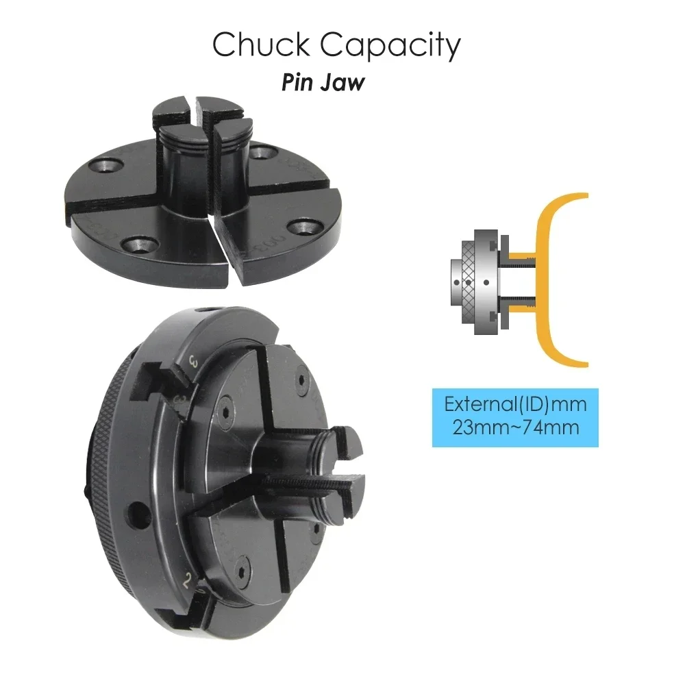 Step Jaw for 4" 100mm Wood Lathe Chuck M33 M18 1 Inch 4-Jaws Self Centering Woodworking Machine Tools Accessories