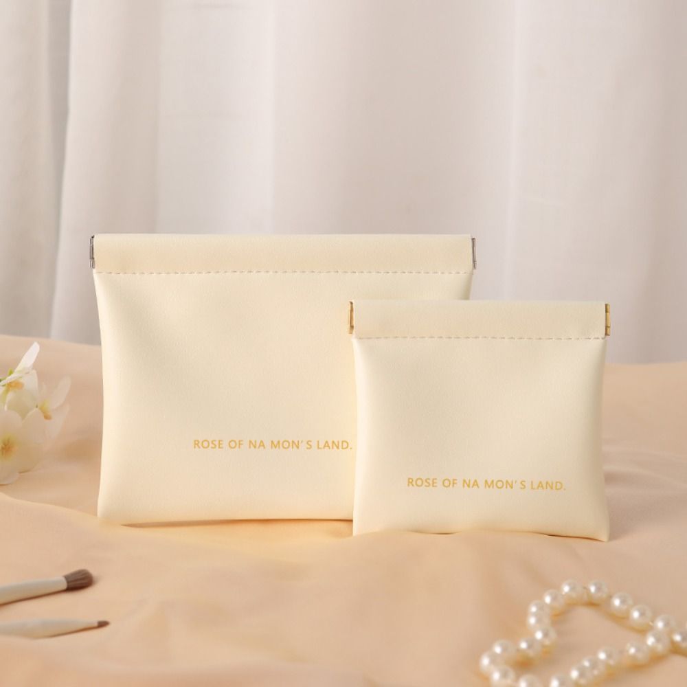Fashion Simple Lipstick Makeup Bag Portable Mini Cosmetic Organizer Pouch Travel PU Storage Bag Women Girls