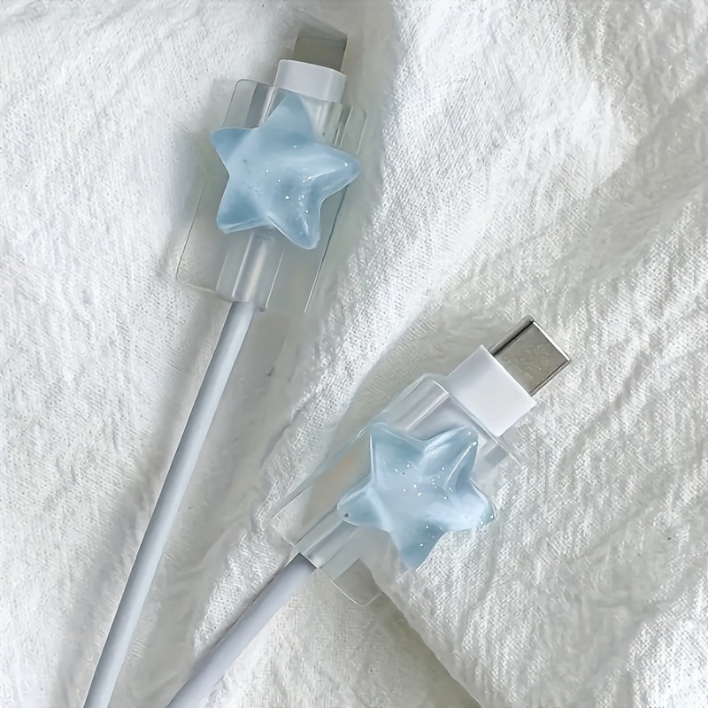 Корейская милая 3D защитная крышка для зарядного устройства с изображением океанских звезд, защитная крышка для зарядного устройства, органайзер, защитная крышка для намотки, аксессуары