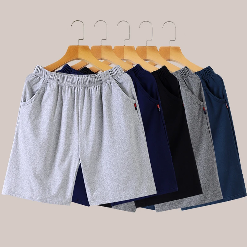 Pajama Pants Men's Shorts Summer Thin Casual Home Loose Large Size Five-Quarter Pants Home Beach Pants Men's Large Pants