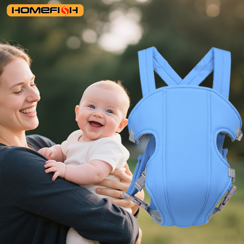 Portabebés ajustable y transpirable, bolsa de canguro frontal, asiento envolvente para la cadera para recién nacidos, niños pequeños, manos libres