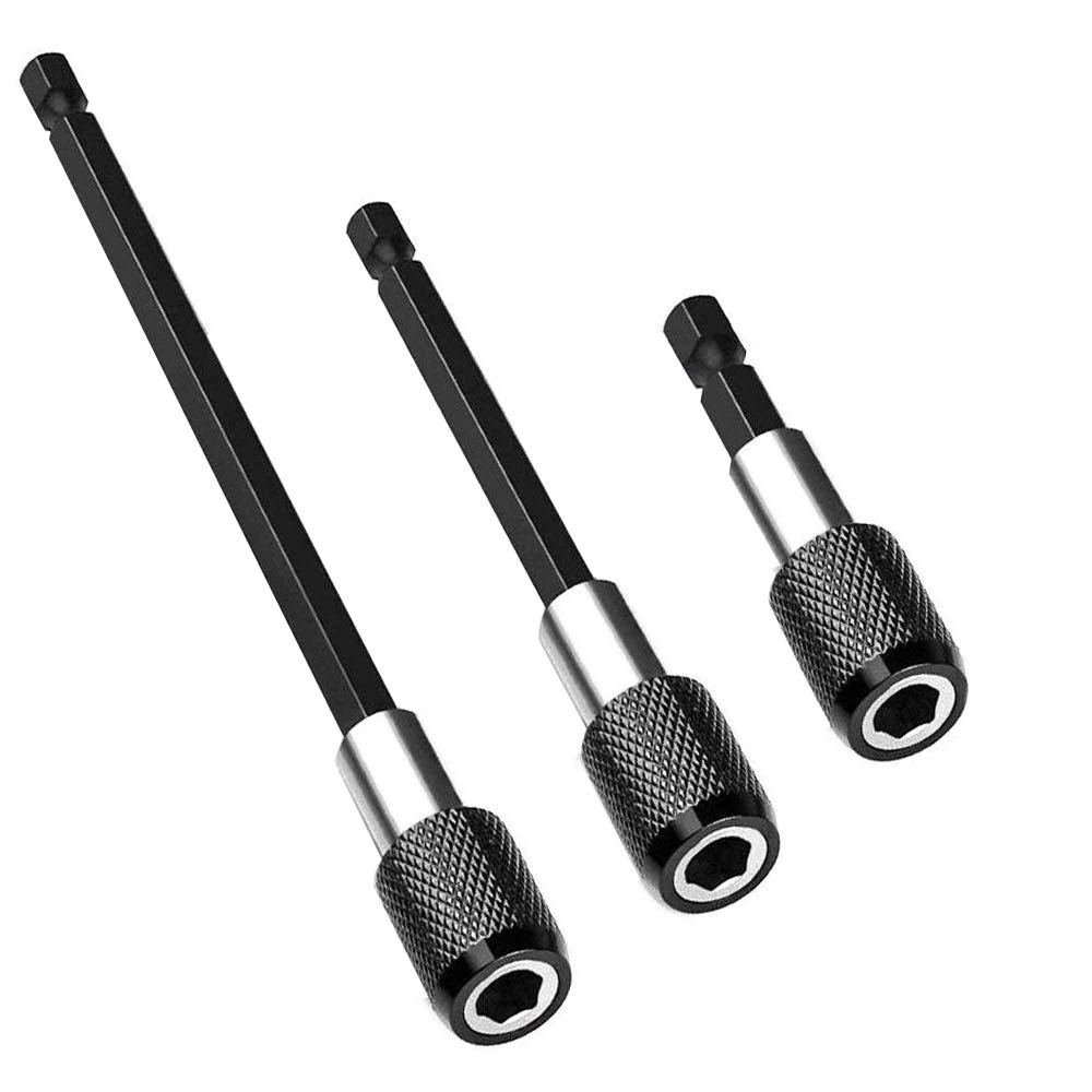 60/100/150mm Zeshoekige Quick-release zelfsluitende Verlengstuk Elektrische Boor Driver Quick Transfer staaf Schroevendraaier Tool Set