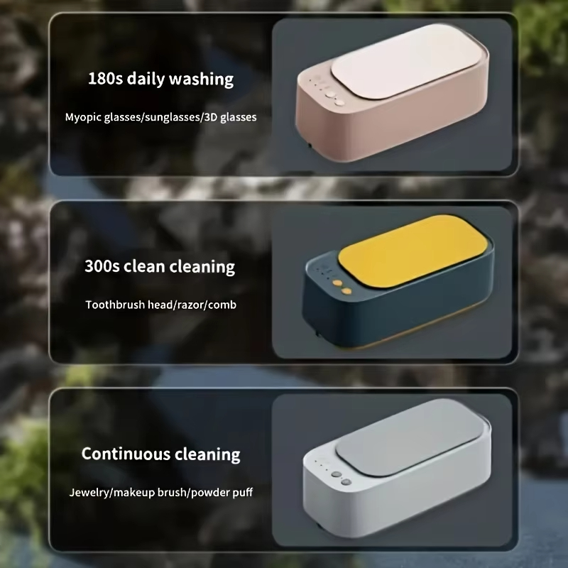 Xiaomi Pulizia degli occhiali ad ultrasuoni 45KHZ Pulitore per gioielli ad ultrasuoni Macchina Bagno di pulizia ad ultrasuoni ad alta frequenza per gioielli