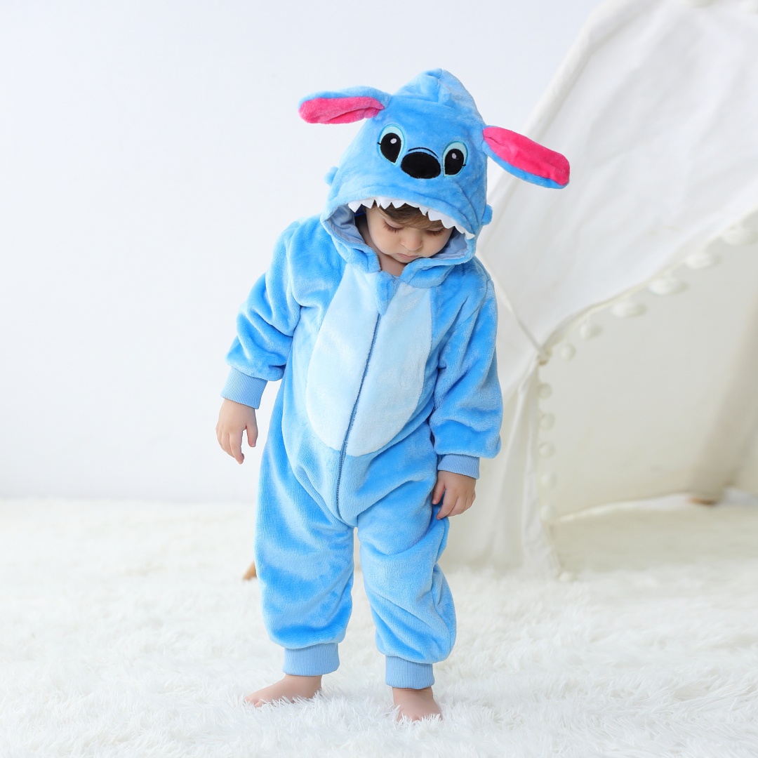 Pelele de dibujos animados de punto Kigurumi para bebé, mono de animales para niños, ropa para niños pequeños, monos, disfraces de pijamas de Cosplay para niñas y niños