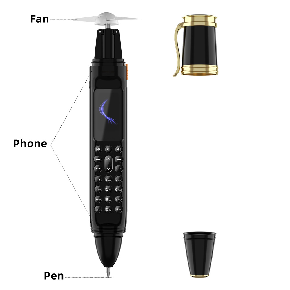 SERVO K07 Plus Điện Thoại Di Động Mini Bút Dual SIM Camera Quạt Trình Quay Số Bluetooth Đài Phát Thanh Đầu Ghi Magic Thoại ĐTDĐ Chờ Lâu thời Gian