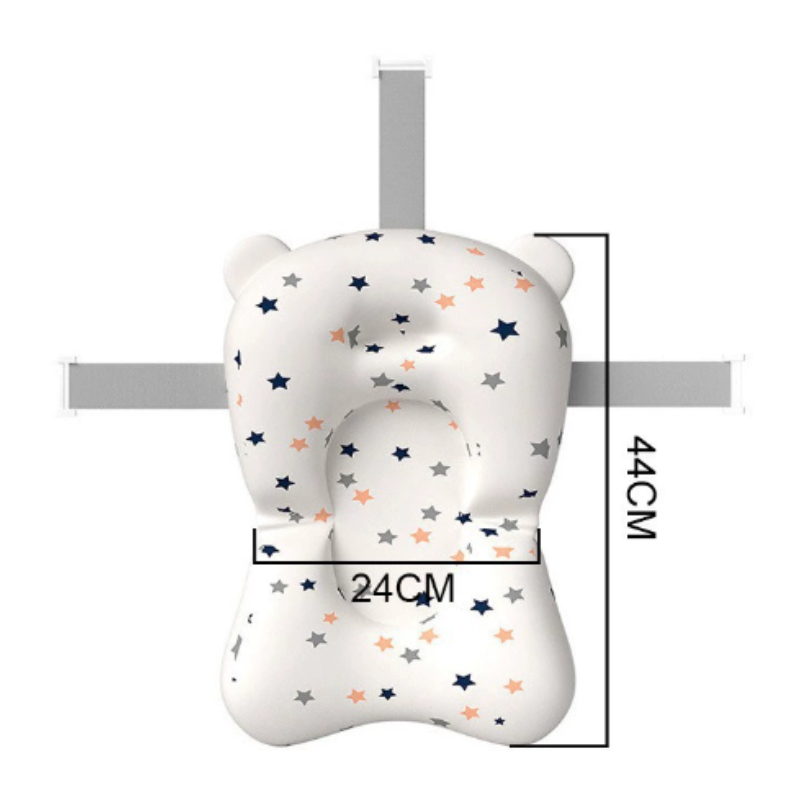 Podkładka do kąpieli dla niemowląt Regulowane siedzisko do kąpieli Mata pod prysznic Składane siedzisko do kąpieli dla noworodków Pływająca podkładka bezpieczeństwa do wody