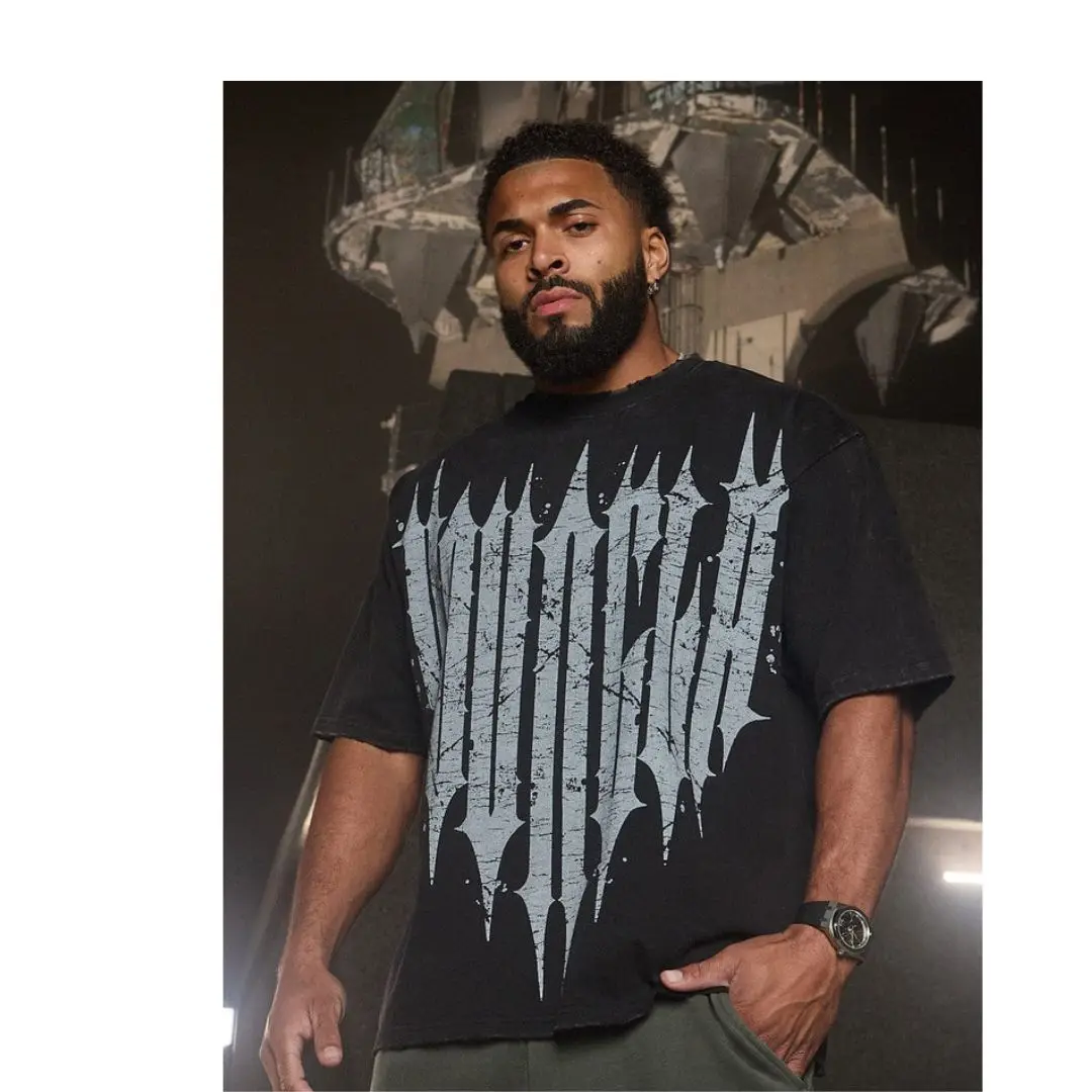 Camisetas masculinas de algodão personalizadas de verão – gola redonda solta para esportes, lazer, academia e corrida, conforto elegante