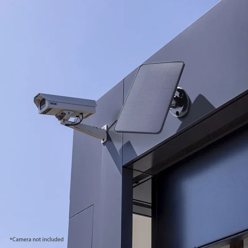 DC Type C Output 10W Solar Panel Charging Low Consumption Security Surveillance Doorbell Camera 5V 10W Surveillance Camera Solar