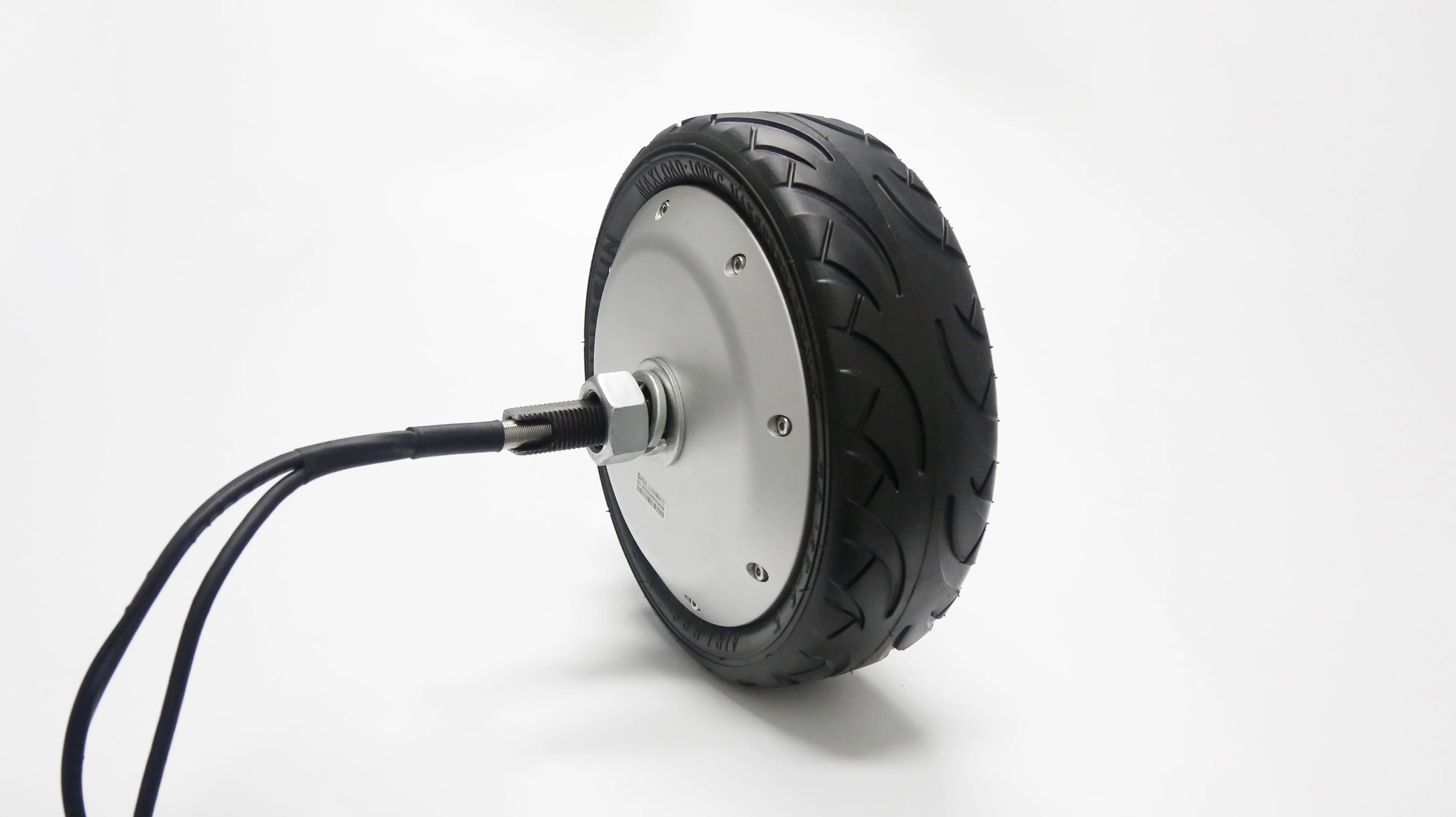 ZLTECH CE ROHS2.0 9.5inch 48V 800W 300kg Load BLDC Rubber Tire IP54 Wheel Hub Servo Motor With Encoder For Handling Robot