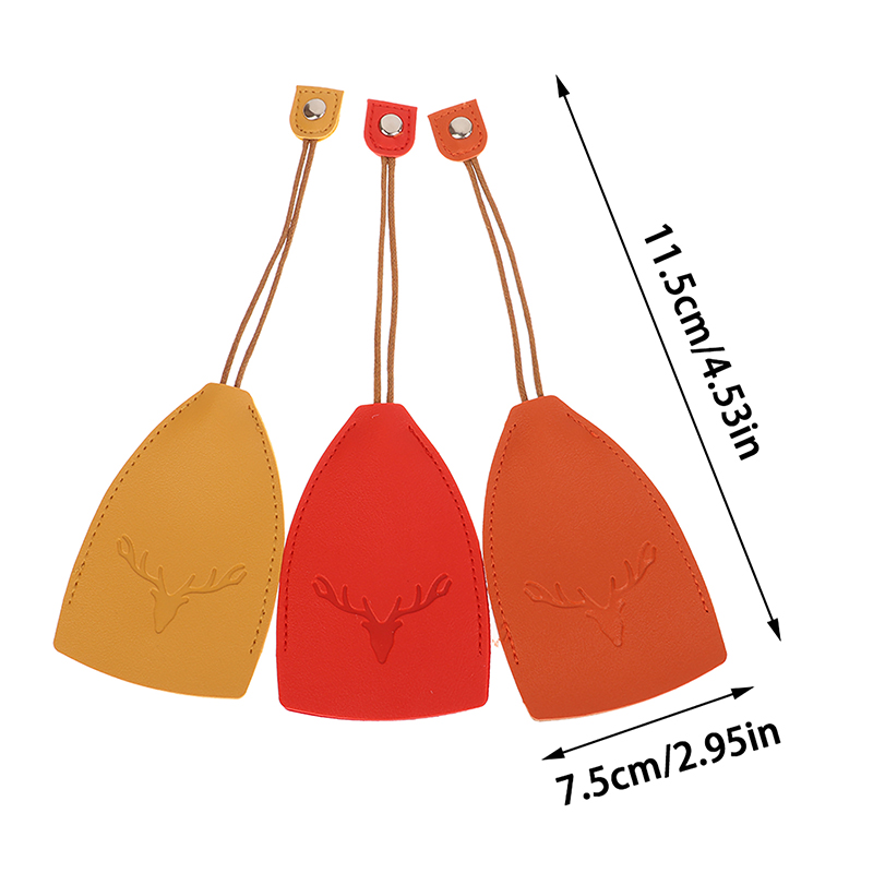1Pc Portachiavi di Alce di Natale Carino Portafogli per chiavi estraibili Custodia per chiavi in pelle PU Tipo di trazione Portachiavi tascabile per chiavi Portachiavi in pelle
