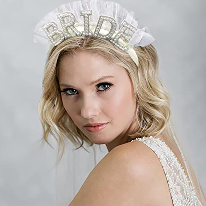 Bride To Be Perlenkrone Stirnband Bach Bachelorette Junggesellinnenabschied Brautparty Hochzeit Verlobung Probe Abendessen Dekoration Geschenk