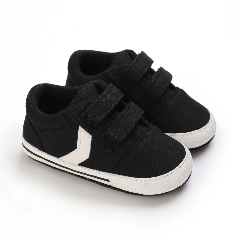 ร้อนขายรองเท้าเด็กคลาสสิกรองเท้า Soft Sole ทารกแรกเกิด Casual แฟชั่นกีฬารองเท้าเด็กทารกรองเท้าเด็กวัยหัดเดินสีทึบแถบรองเท้า Crib