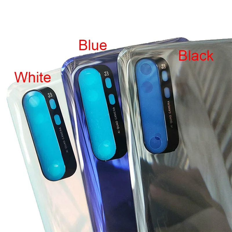 Neue Abdeckung 6,47 "Für Mi Hinweis 10 Lite Batterie Abdeckung Hinten Glas Tür Gehäuse M2002F4LG für Mi Hinweis 10 Lite zurück Batterie Abdeckung