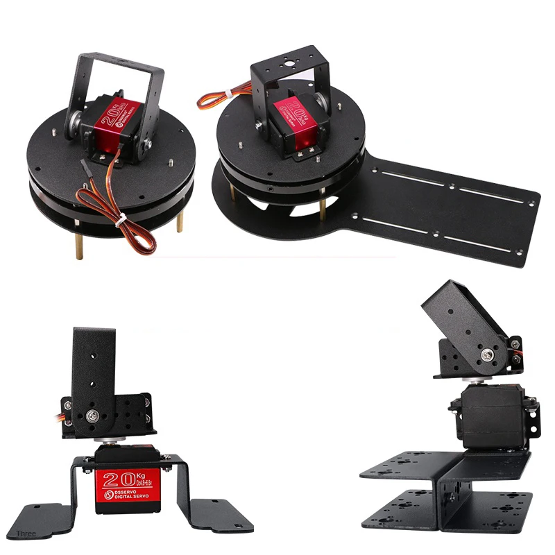 2 Dof Metal Gear Gimbal Beugel Robotarm DIY Smart Accessoires Servo MG996 Programmeerbare DIY Kit Voor Arduino Robotarm Onderwijs