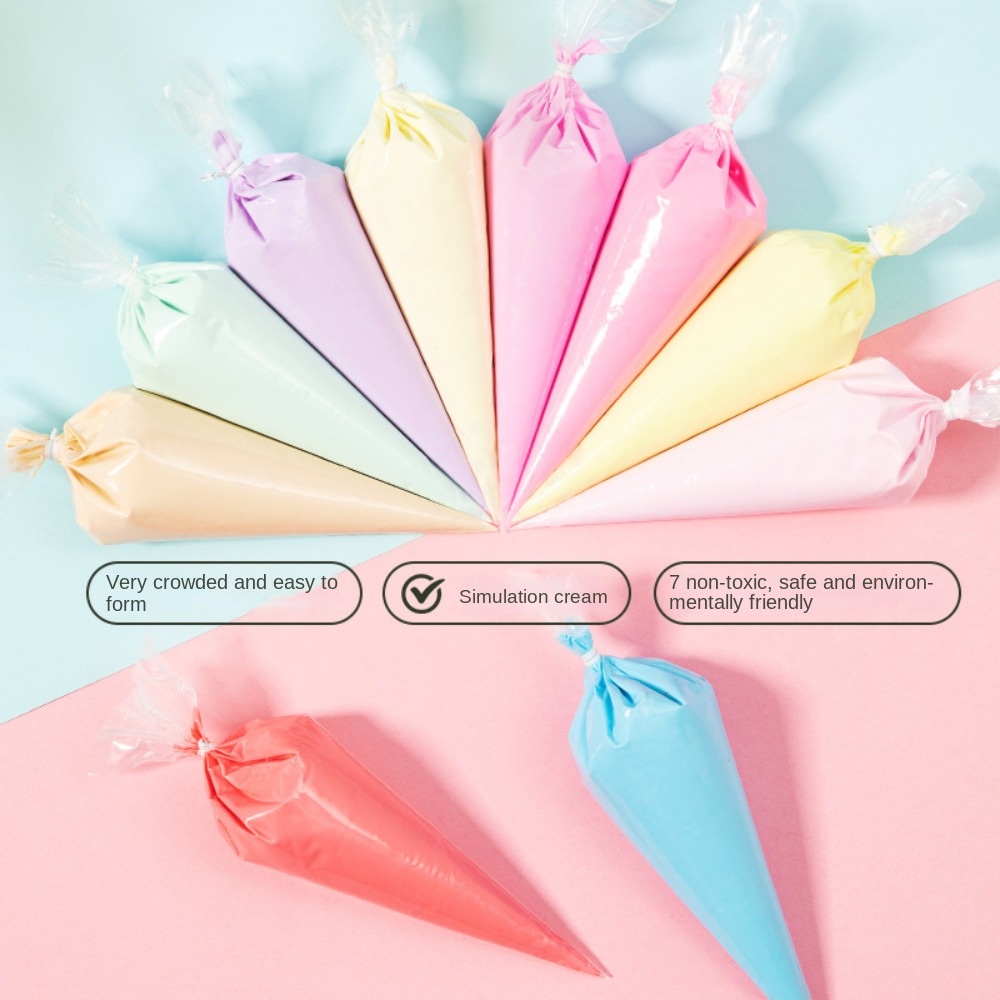 Imitation Cream Glue Fake Whipped Clay Glue Soft Clay with Nozzle Clay Glue Cream Decoration 31 Colors Cream Gum