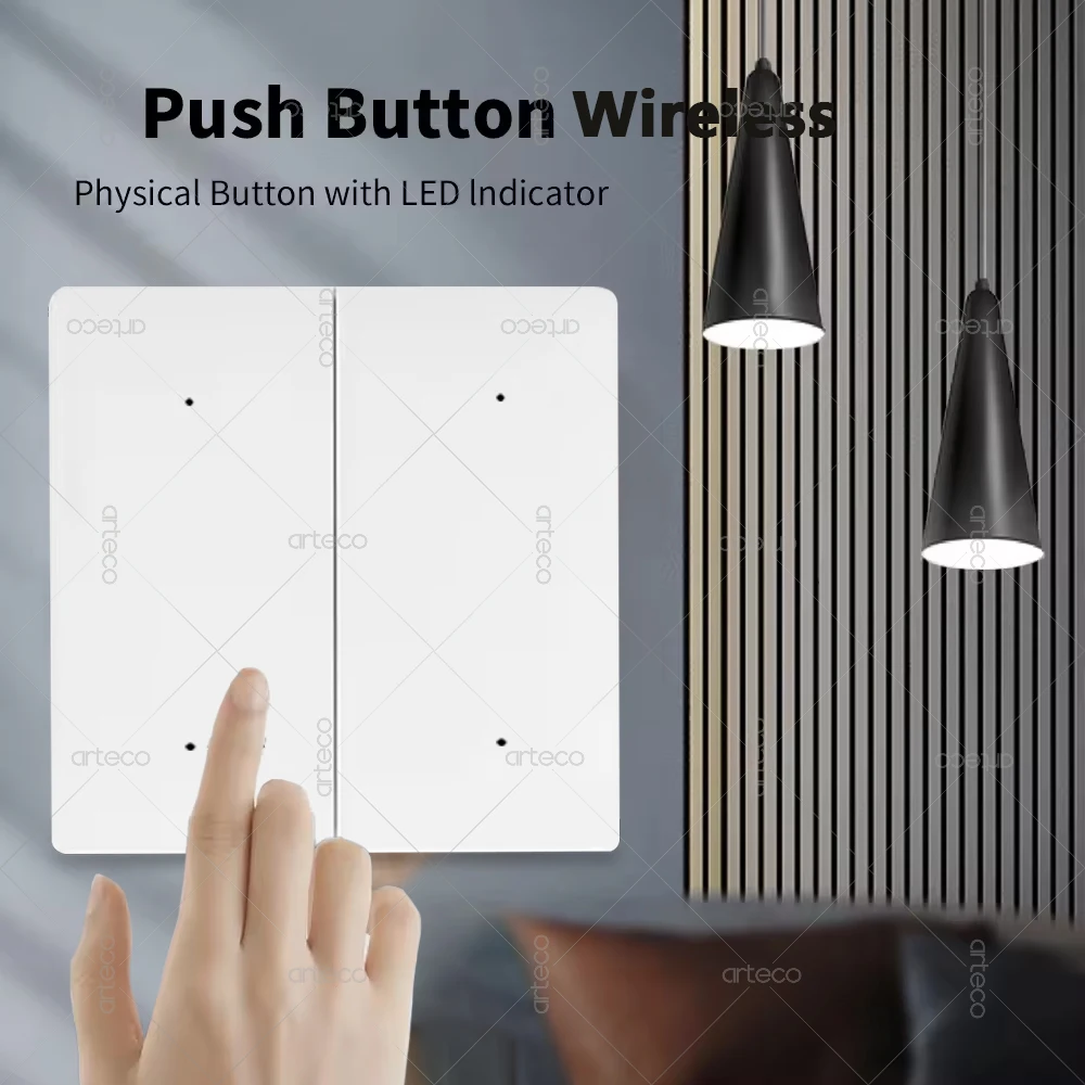 Zigbee Smart Scene Switch Draadloze afstandsbediening met drukknop Smart Home Automation Scenarioschakelaar Werkt met Home Assistant
