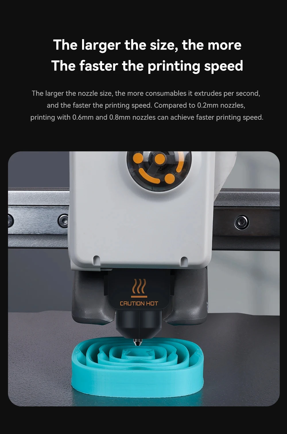 3D-Drucker-Teil-Hotend-Kit für Bambu Lab A1 A1 Mini Fast Speed Hot End Assembly 0,2 0,4 0,6 0,8 mm Düse aus gehärtetem Stahl