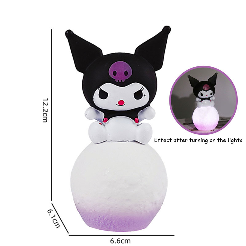 Sanrio Hello Kitty Kuromi Cinnamoroll lampka nocna świecące zabawki dla dzieci lampka nocna Anime Kawaii śliczne dzieci Kid obecne prezenty