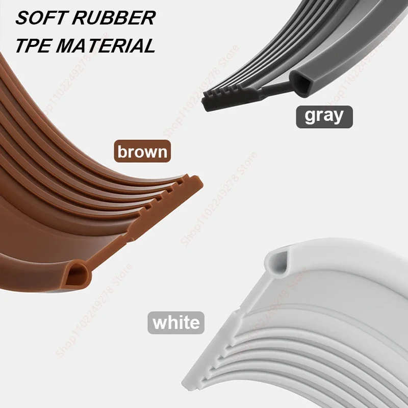 New Door Bottom Sealing Strip 1M Windproof Dust Stopper Guard Rain Weatherstrip Noise Reduction Insulator Sealer Home Hardware