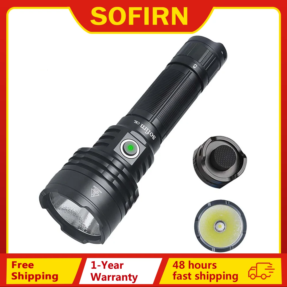 Sofirn C8L 21700 Đèn Pin Mạnh Mẽ Chiến Thuật 3100lm XHP50D HI Đèn Pin LED EDC Sạc Type C Săn Bắn Lồng Đèn