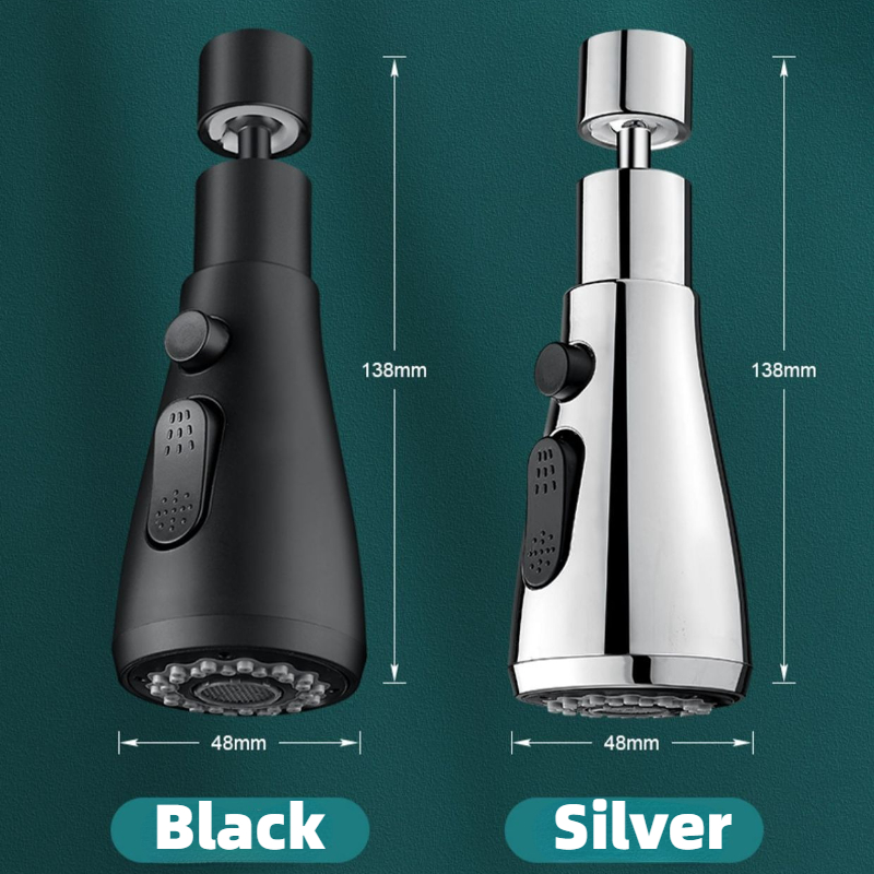 Pulverizador de grifo extraíble 3 en 1, cocina a prueba de fugas, grifo de fregadero Ajustable de 360 grados, cabezal de pulverización de repuesto para lavabo de baño de alta calidad