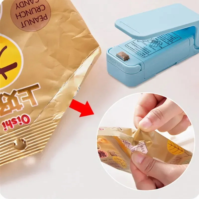 Mini Wärme Tasche Verpackung Sealer Tragbare Plastiktüte Clip Versiegelung Maschine Lebensmittel Lagerung Dichtung Snack Versiegelung Küche Gadgets