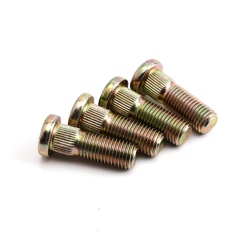 4 ชิ้น/ล็อต Spline สกรู M10 * 1.25 ล้อ Hub Stud 10.9 เหล็กสําหรับ ATV UTV Buggy Kart Quad Bike อุปกรณ์เสริม