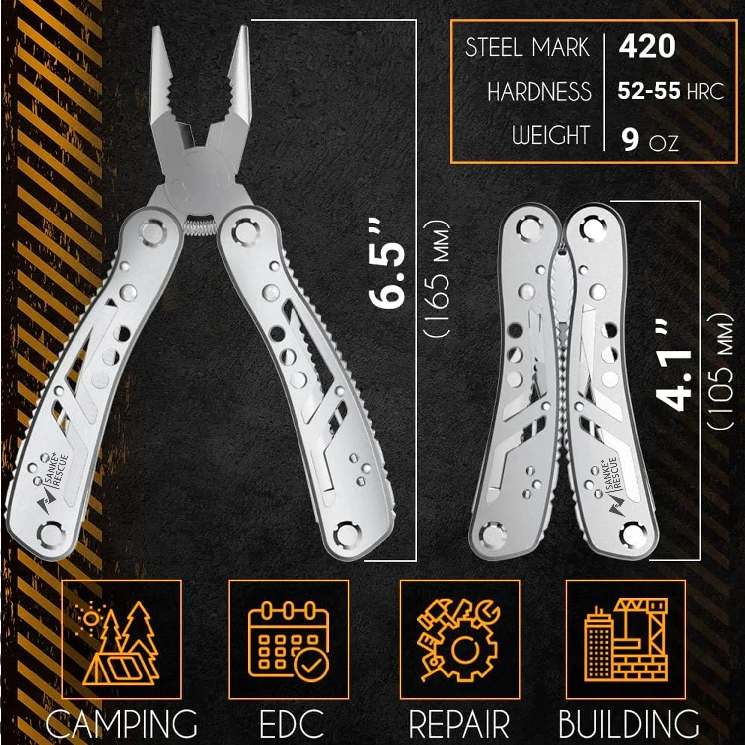 24-in-1 multifunctionele universele diagonale tang Hardware Draadscharen Professionele elektricien Antislip Duurzaam reparatiegereedschap