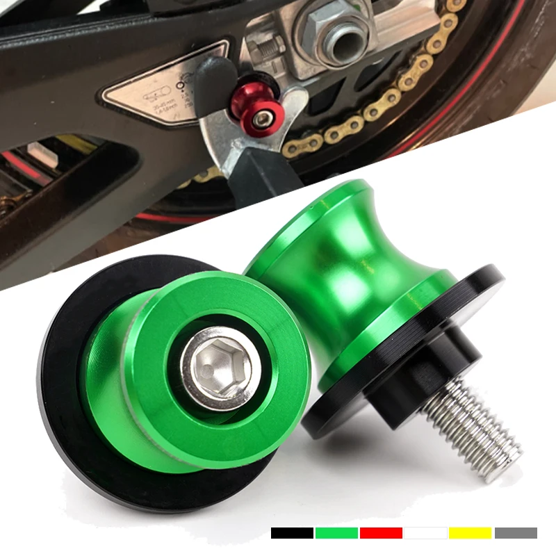 2 шт. катушки маятника M8 для Kawasaki Ninja 400 650 500 Z900 Z650 Z500 Z1000SX Z800 ZX6R ZX10R мотоцикла 8 мм задние ползунки