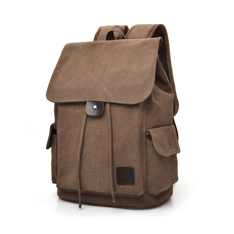 Nova alta qualidade lona dos homens mochila grande ombro saco de escola para meninos viagem moda sacos acampamento moda simples sacos