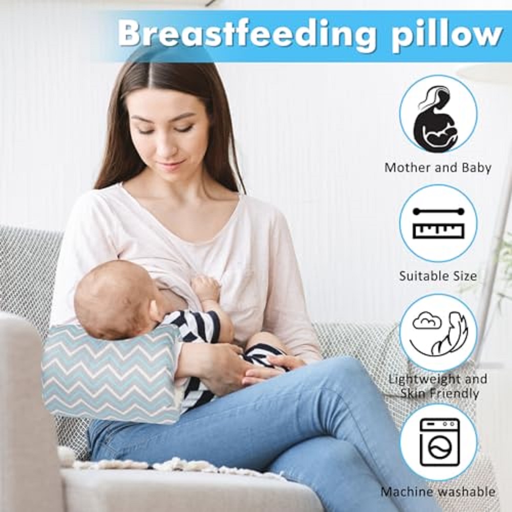 Cuscino per allattamento in cotone per neonato Mini cuscino per il braccio per l'allattamento al seno Biberon per la maternità Mamma Accessori morbidi per la cura del bambino