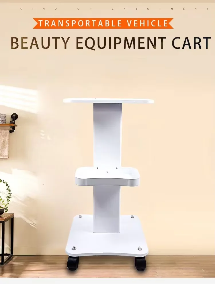 Beauty instrument cart, SPA machine cart, universal silent rollers, small bubble medical cart, multifunction beauty storage cart